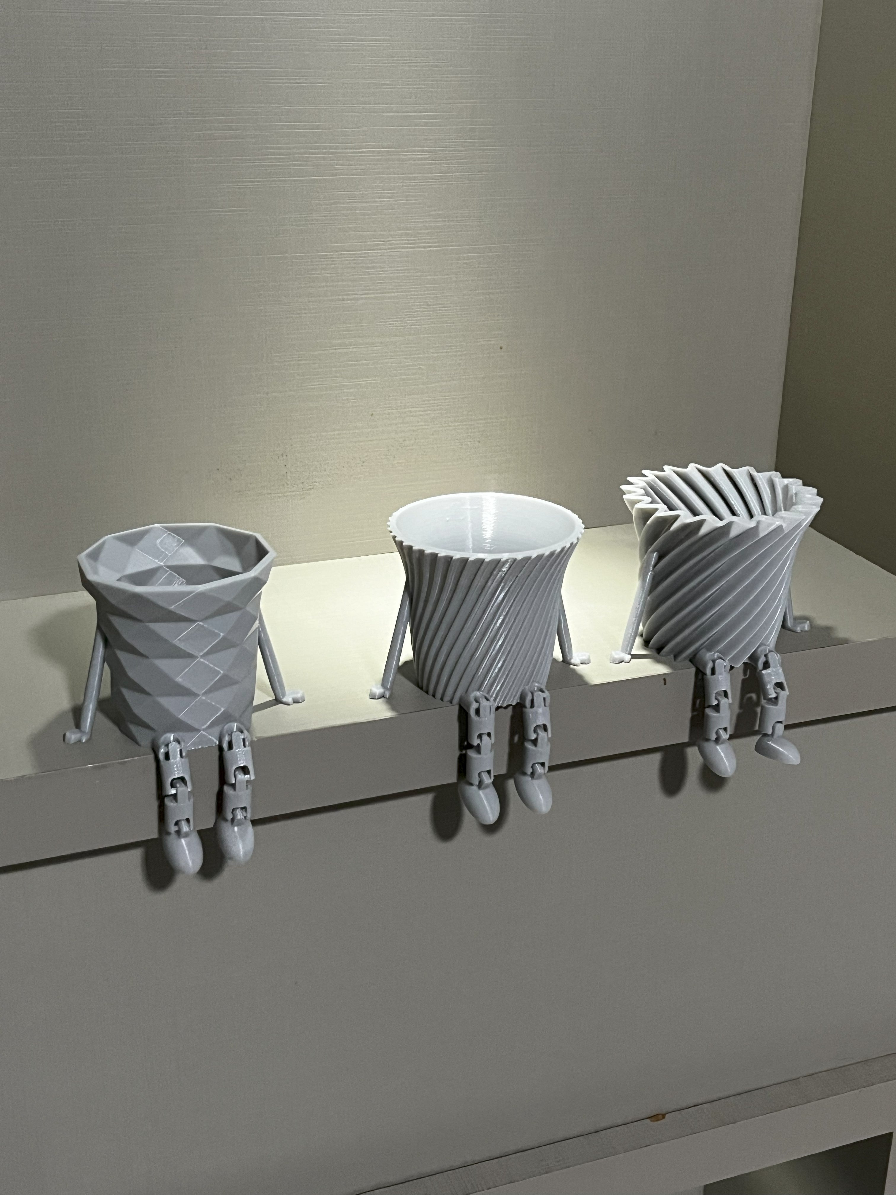 Mini vasos fofos para suculentas