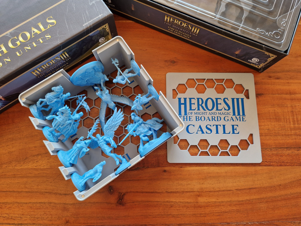 Castle miniatures insert for Heroes 3 Board Game