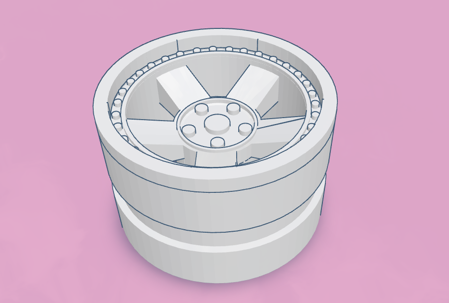 Legо Speed Champions Deep Dish Rim