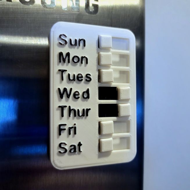 Daily Slider - chores - meds - laundry etc