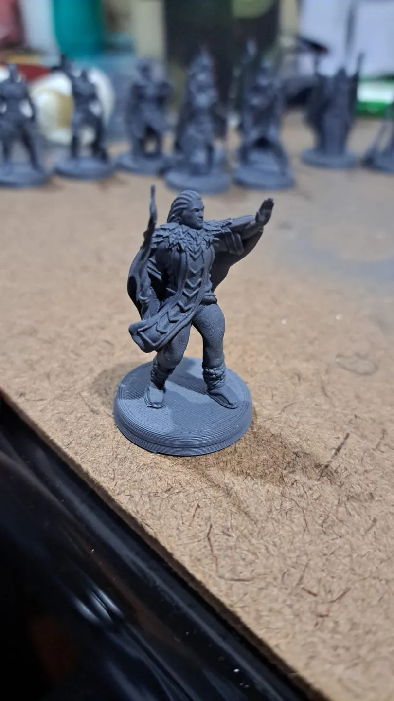 Tabletop Miniature - Human Druid- No Supports!
