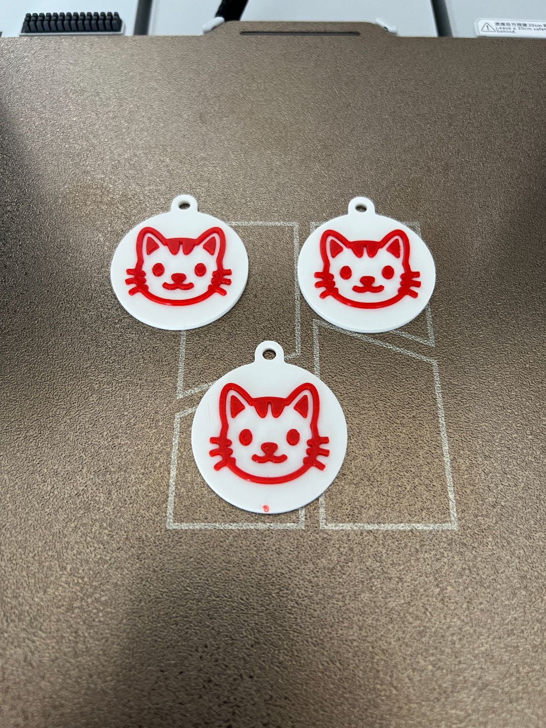 Kitty Stamp Keychain