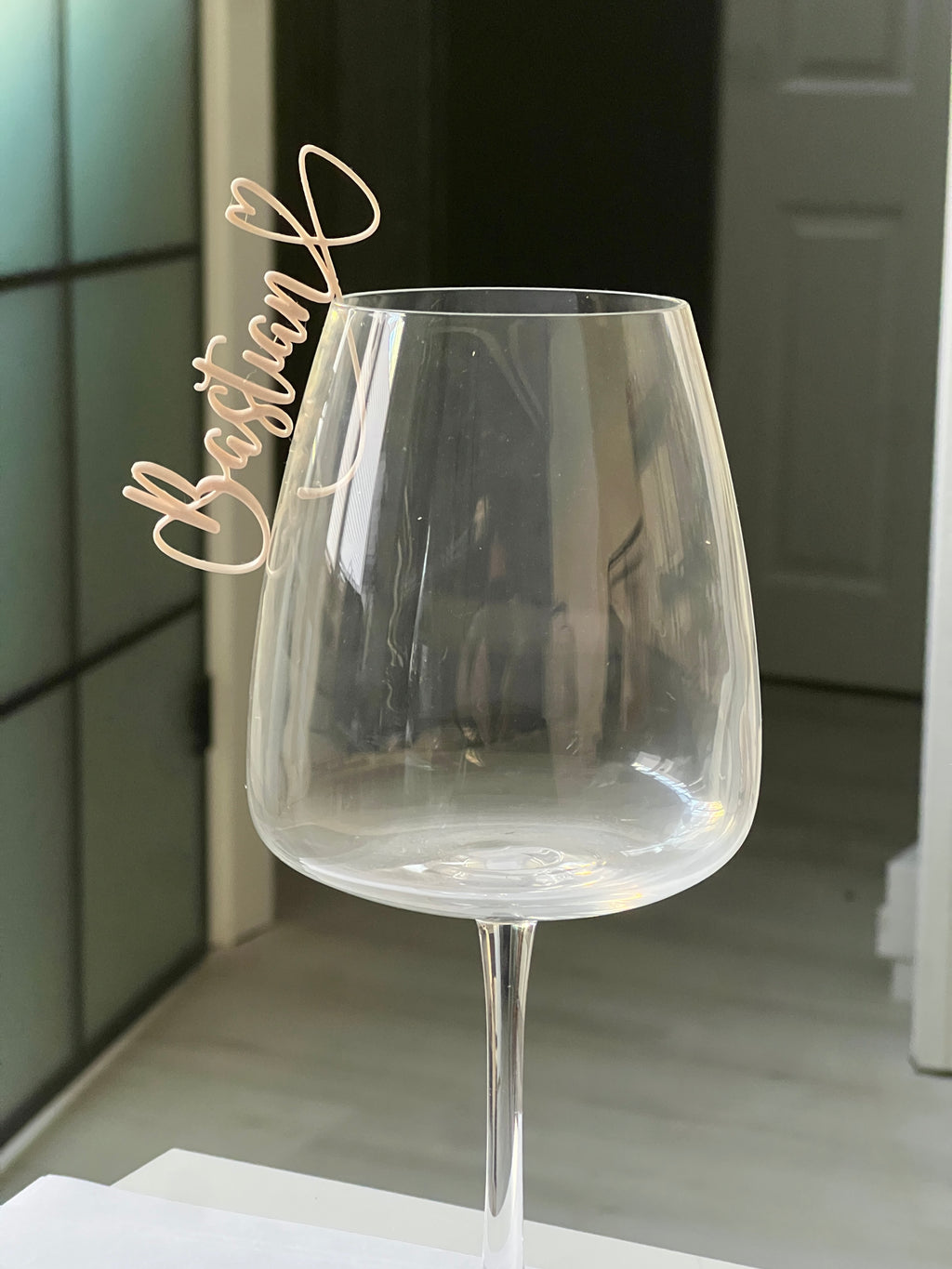 Wedding Nametag Glas