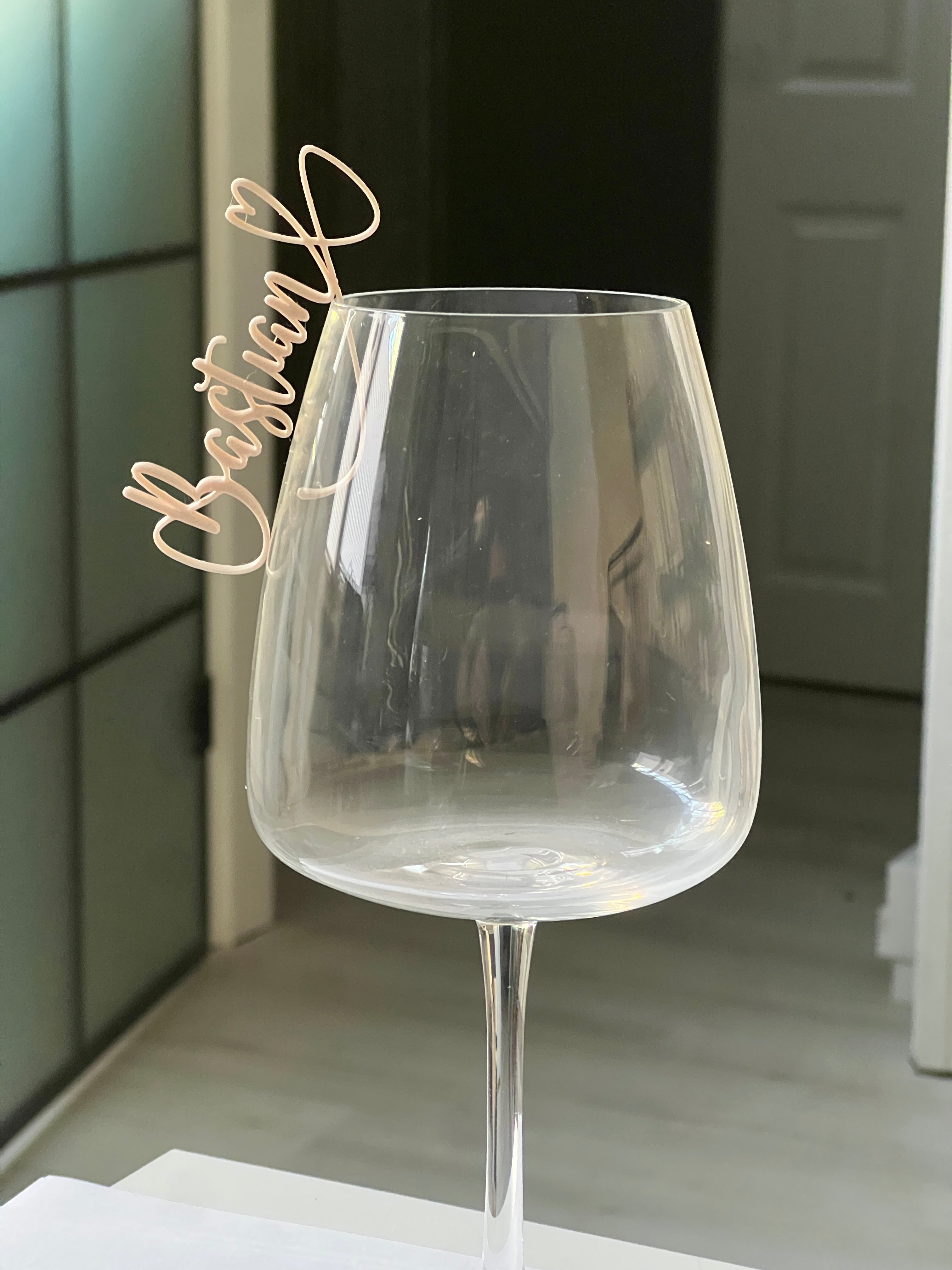 Wedding Nametag Glas