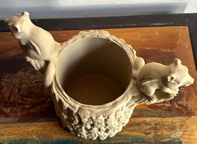 Woodland Chipmunk Log Planter | Minimal Supports