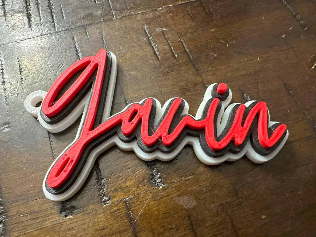 Gavin Keychain, gift tag, stocking tag