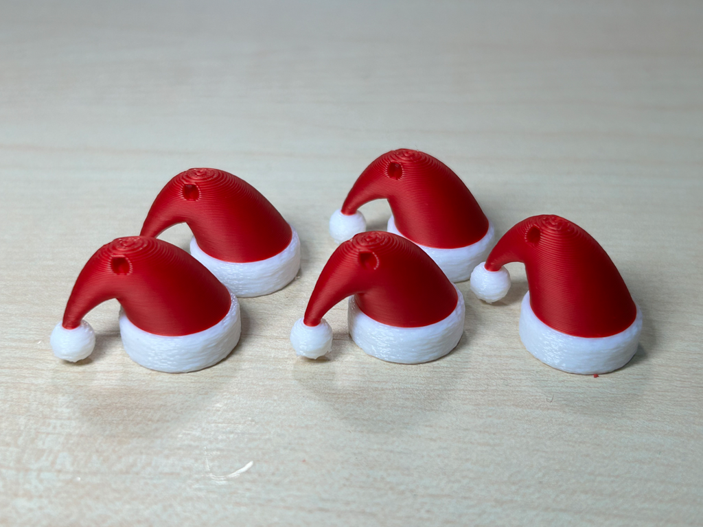 Santa hat earrings