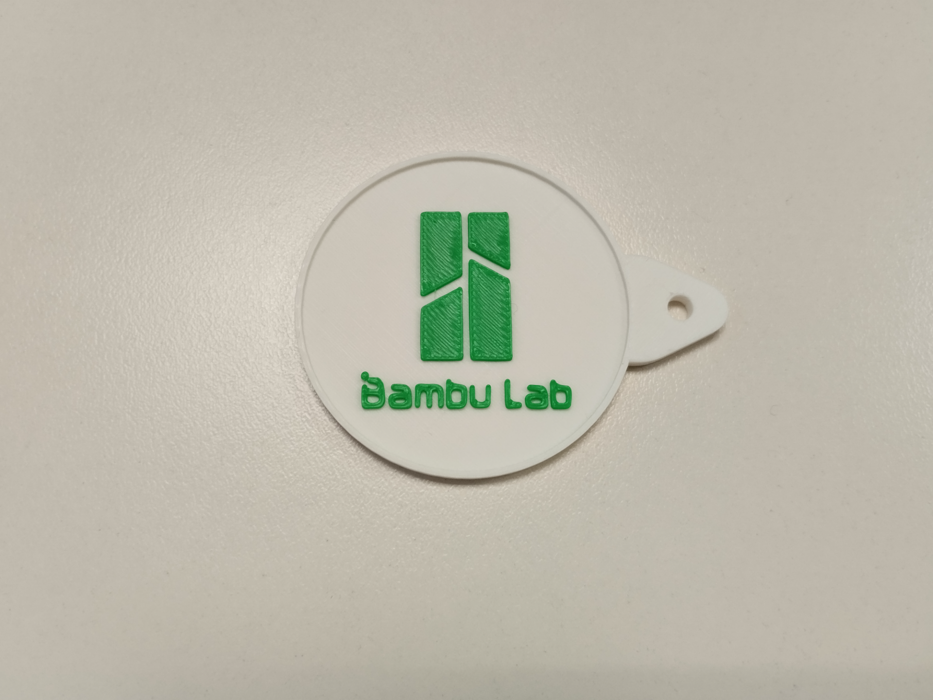 Customizable Round Logo Keychain Tag