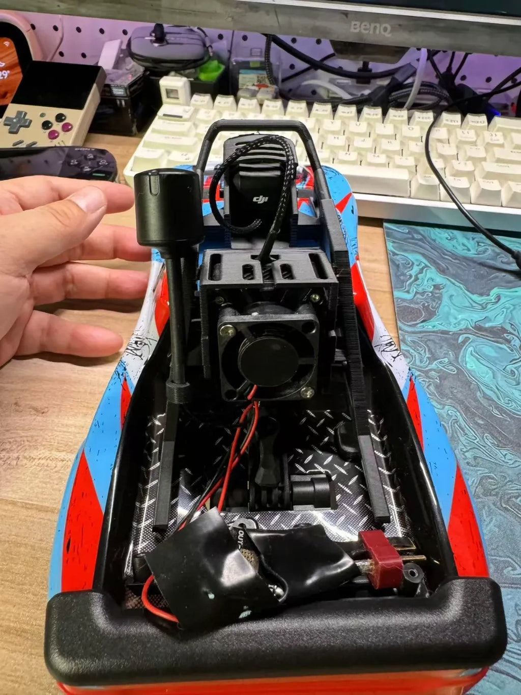 DJI O3 mount for mjx 16208 美佳欣16208 O3图传支架
