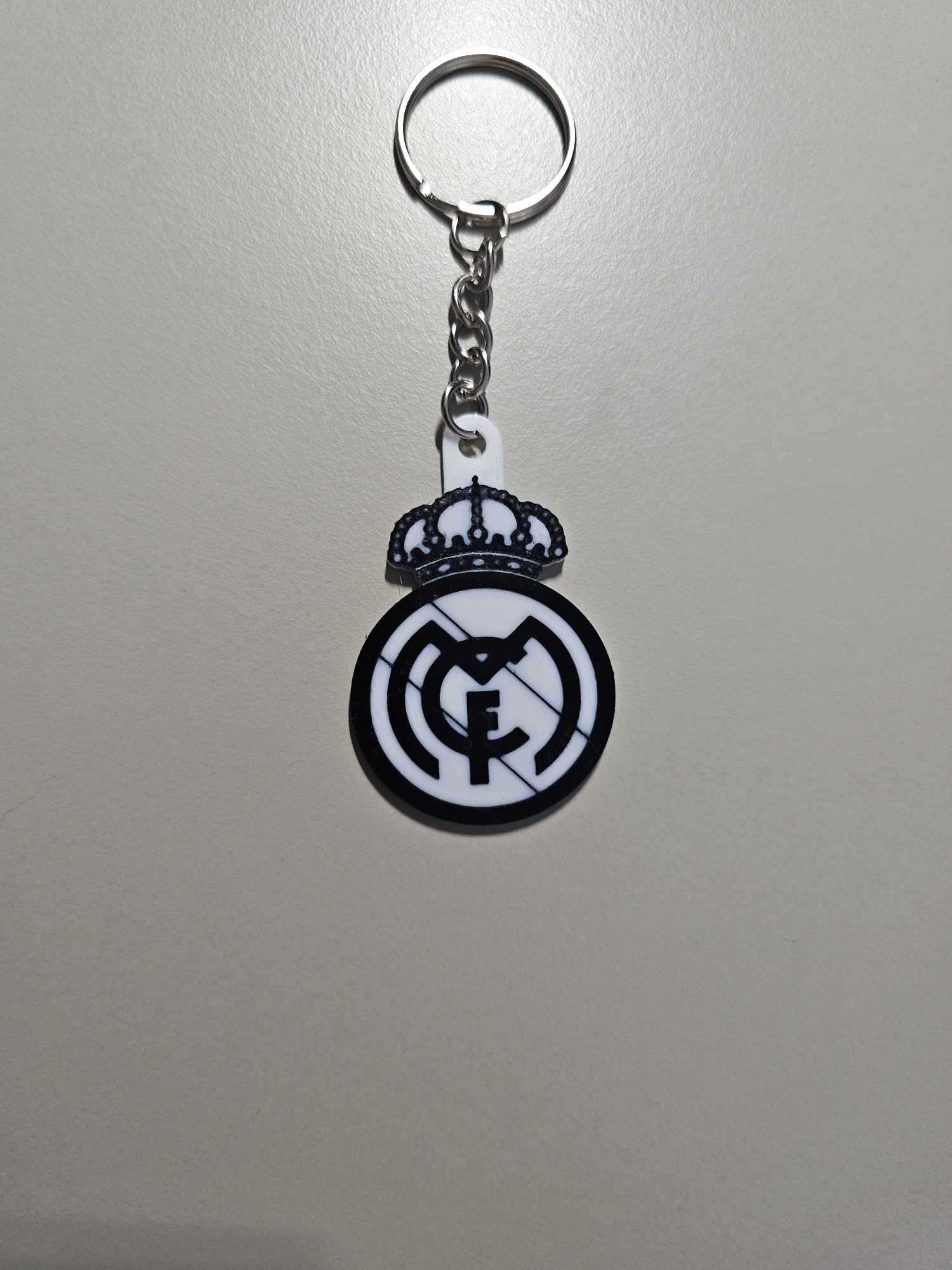 Real Madrid Keychain Black and White