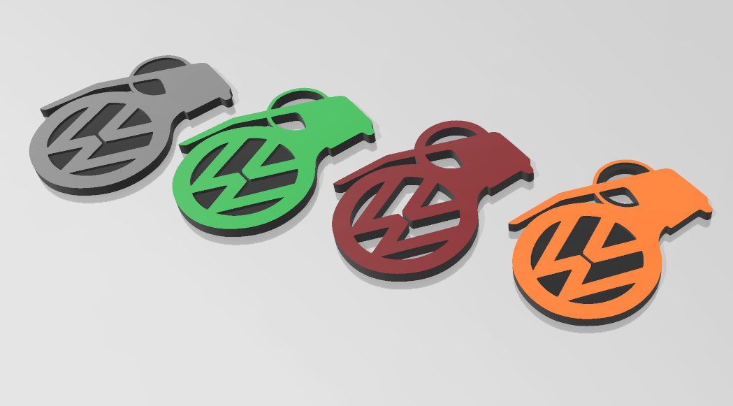 VW Grenade keychain 4 Variants