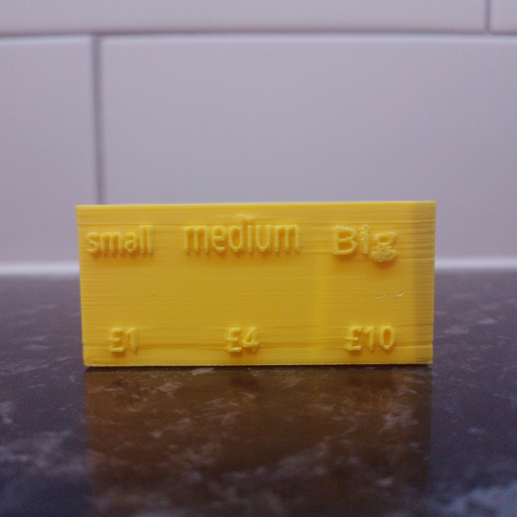 Money box for prints
