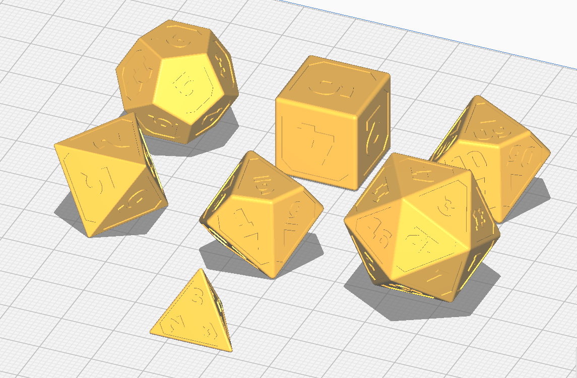 Dungeons and Dragons Dice