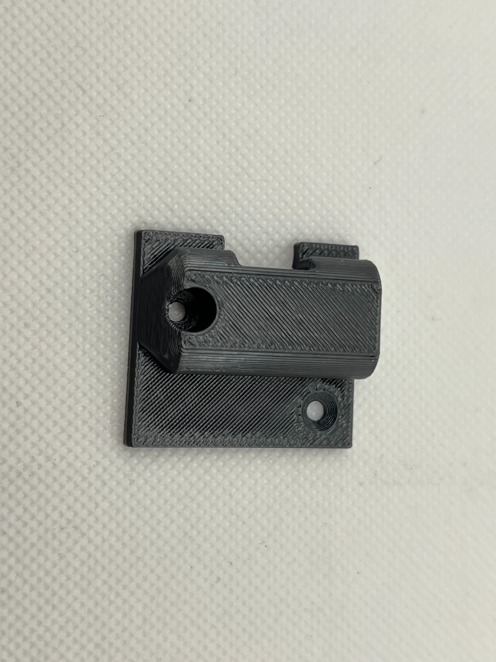 Angled USB-C desk mount bracket