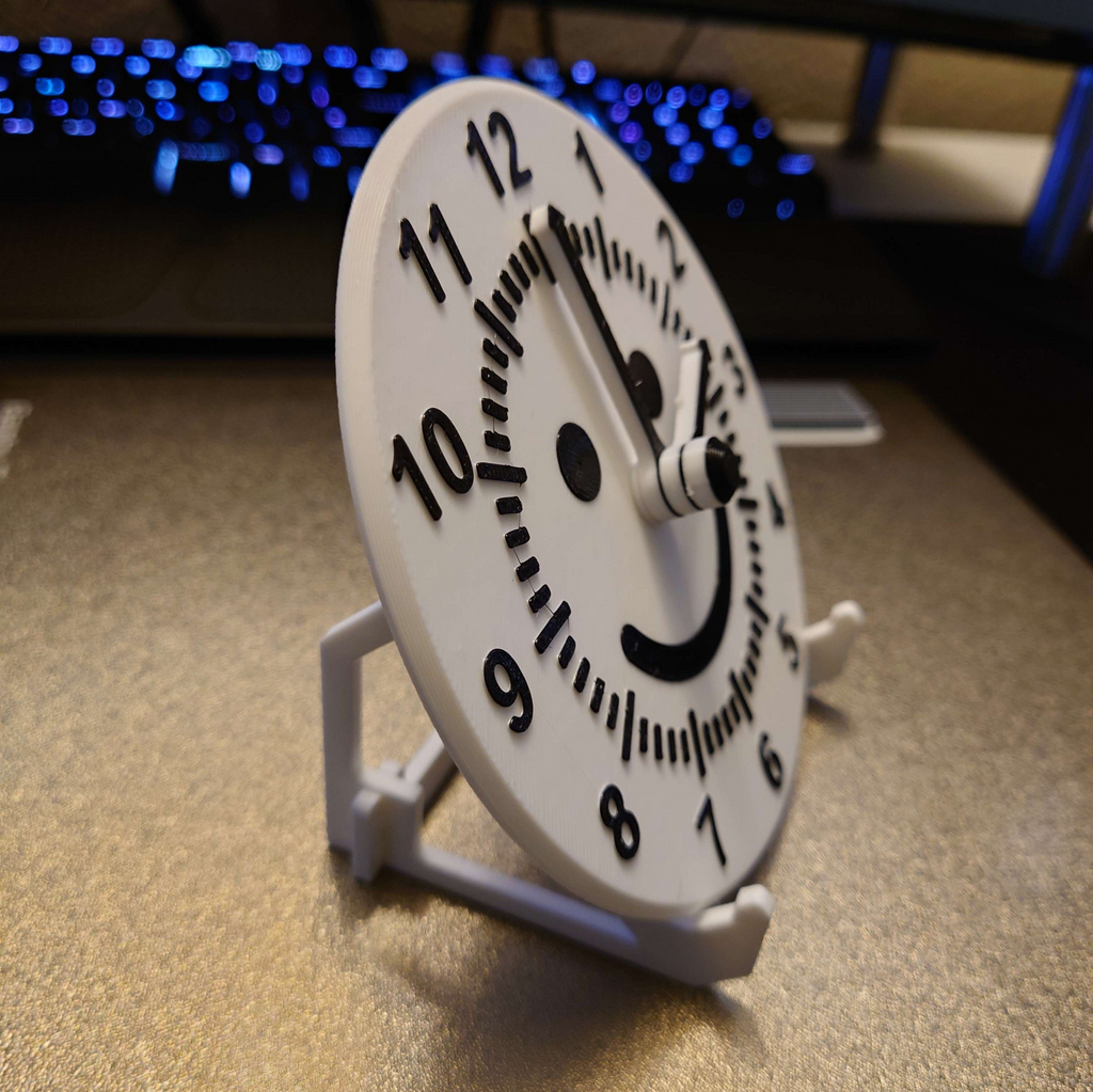 My first clock - Kit card
