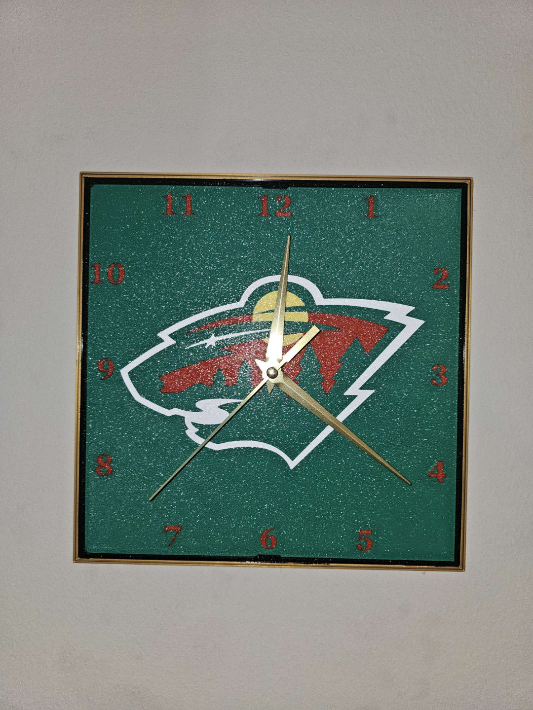 Minnesota Wild Clock Face