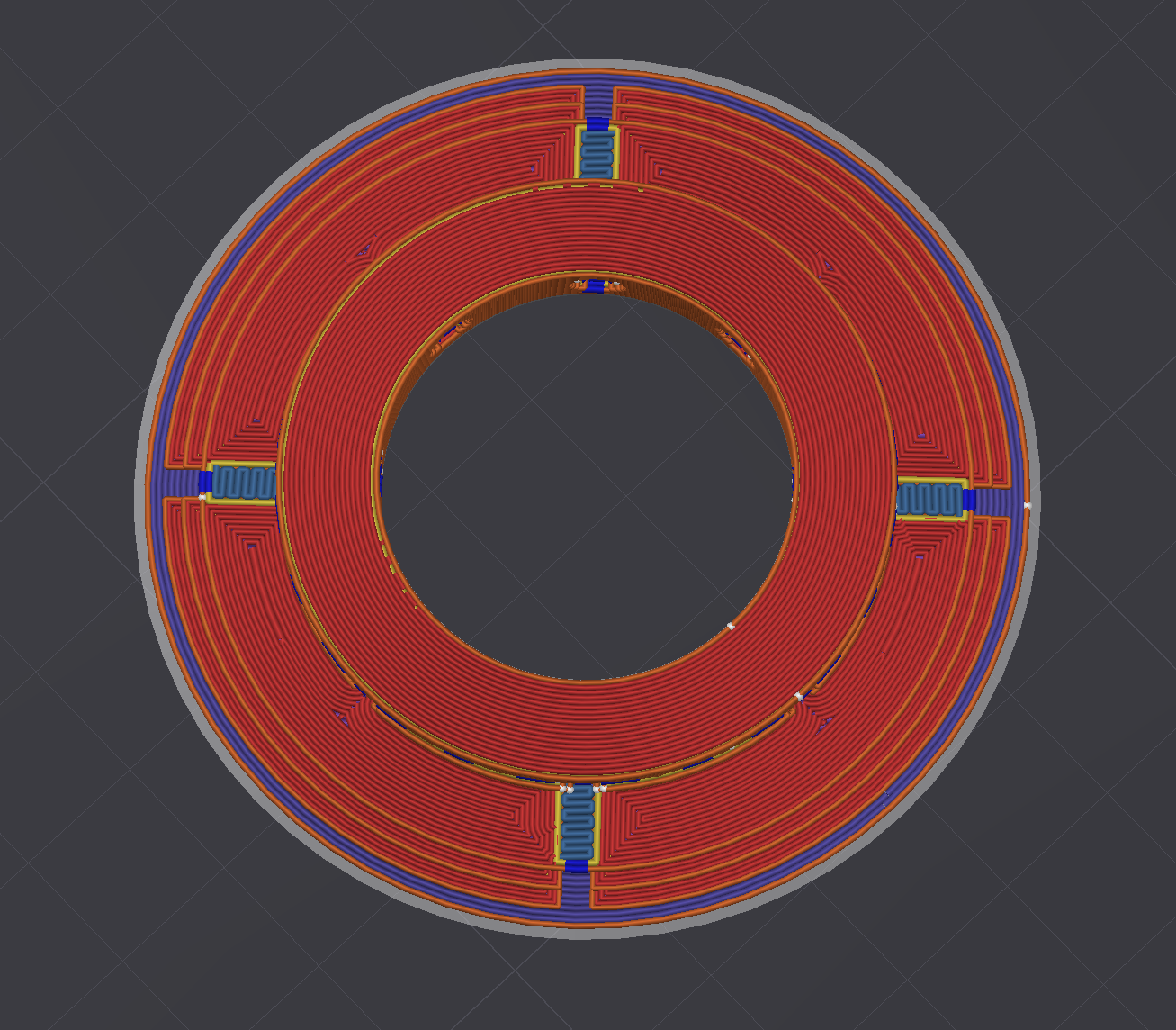 vacuum ring for vacuum bag (automatic Alignment)