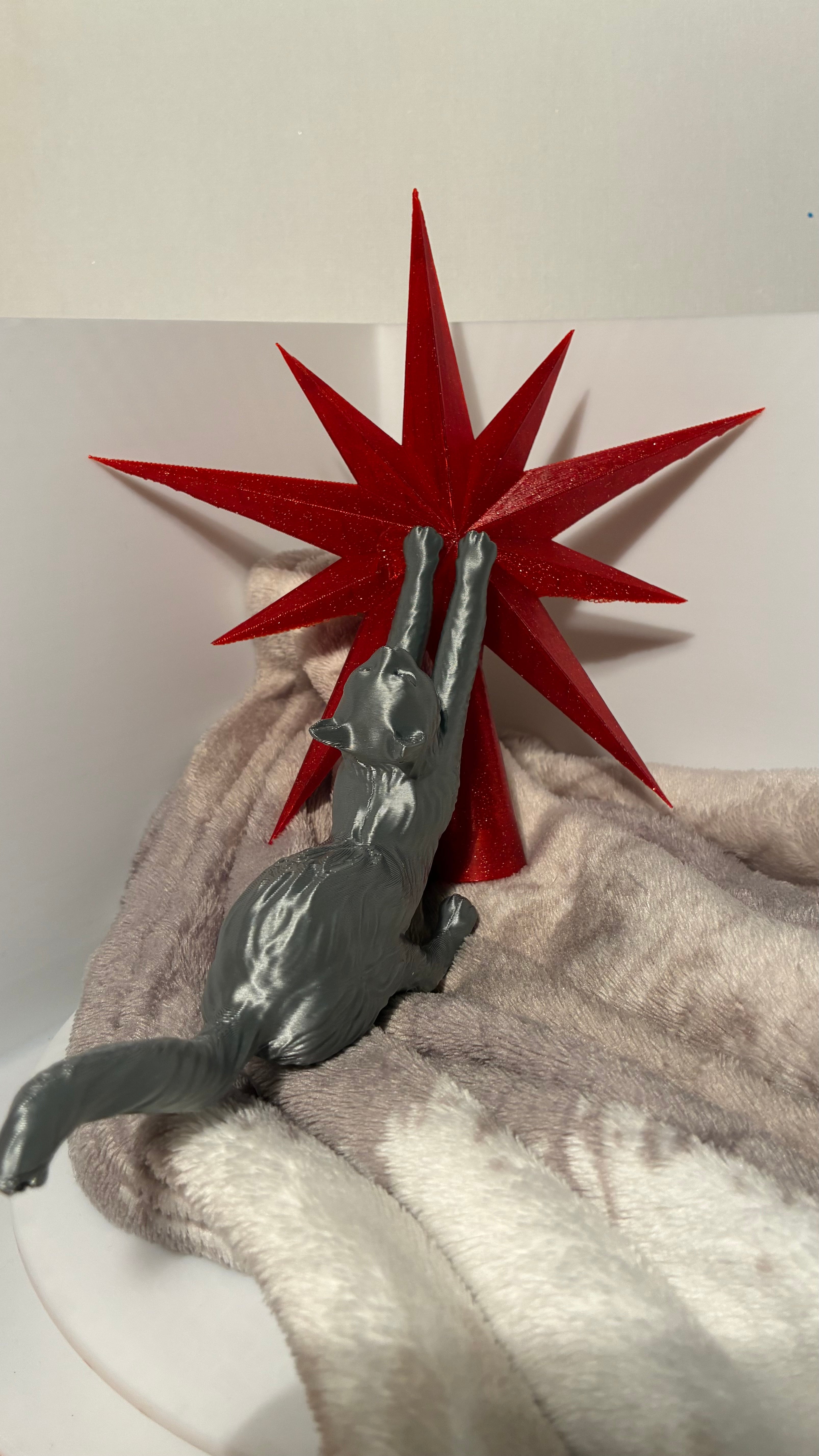 Cat Christmas tree topper