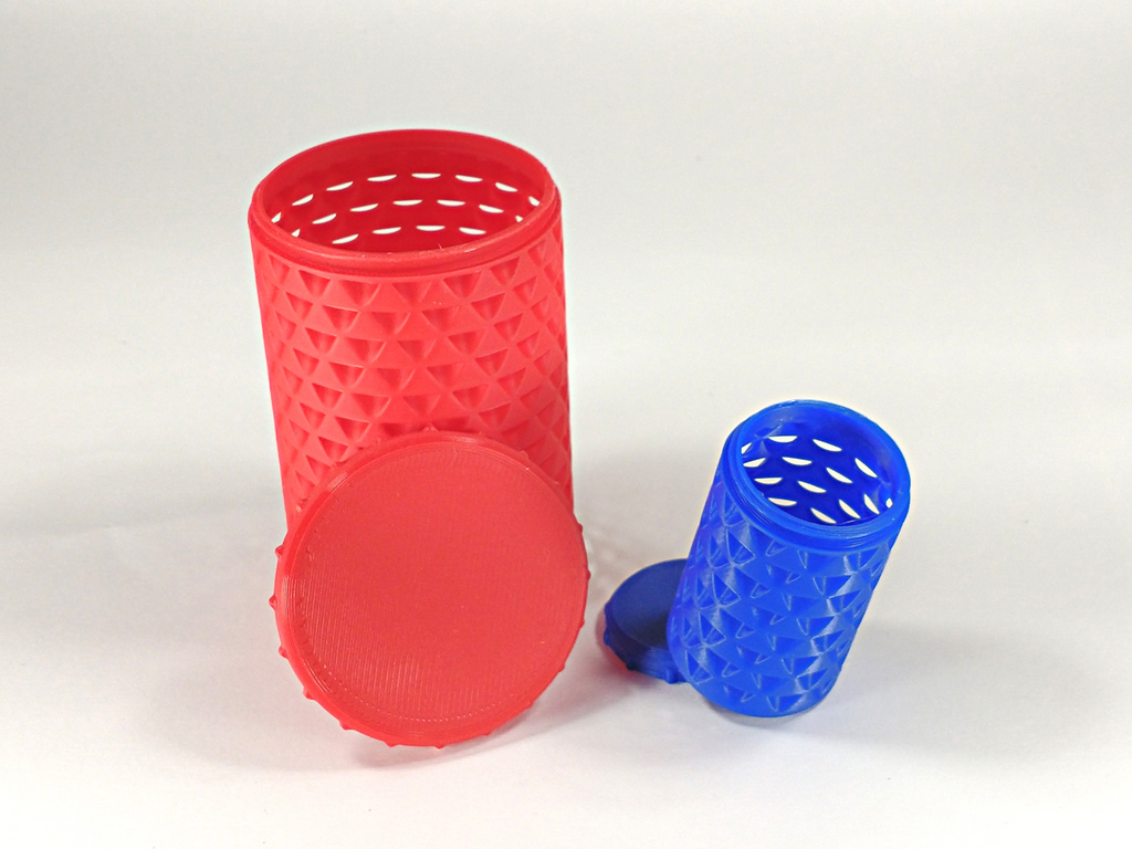 Perforated Bottle & Lid with Continuous Perimeters