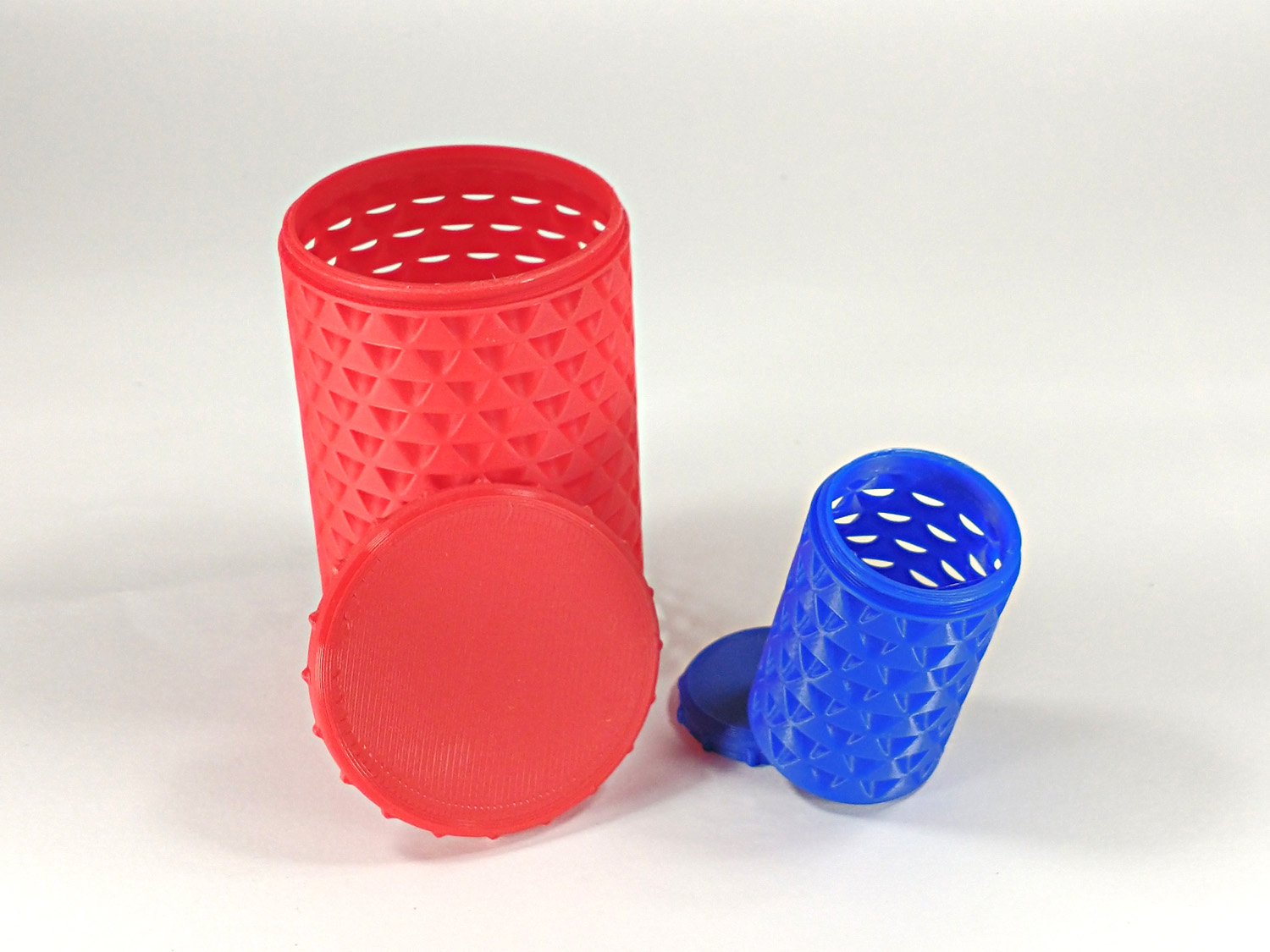 Perforated Bottle & Lid with Continuous Perimeters