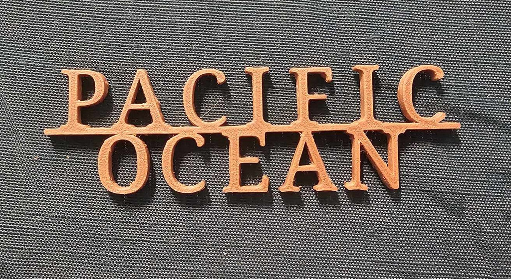 Ocean Names - Wall art