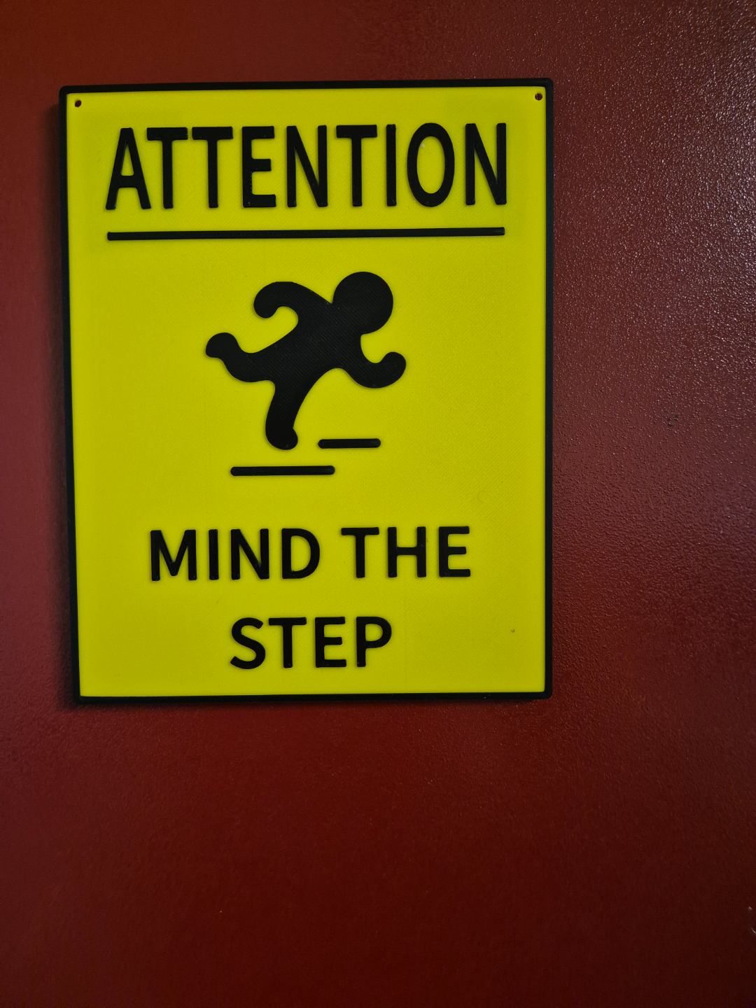 Mind the Step sign