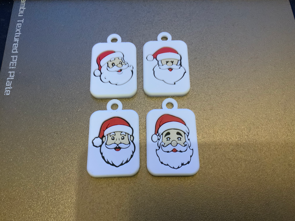 bunch of santa's keychains/charms free commercial