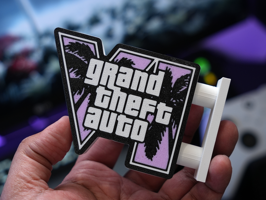 MAGNETIC GTA VI MINI SIGN - GTA 6