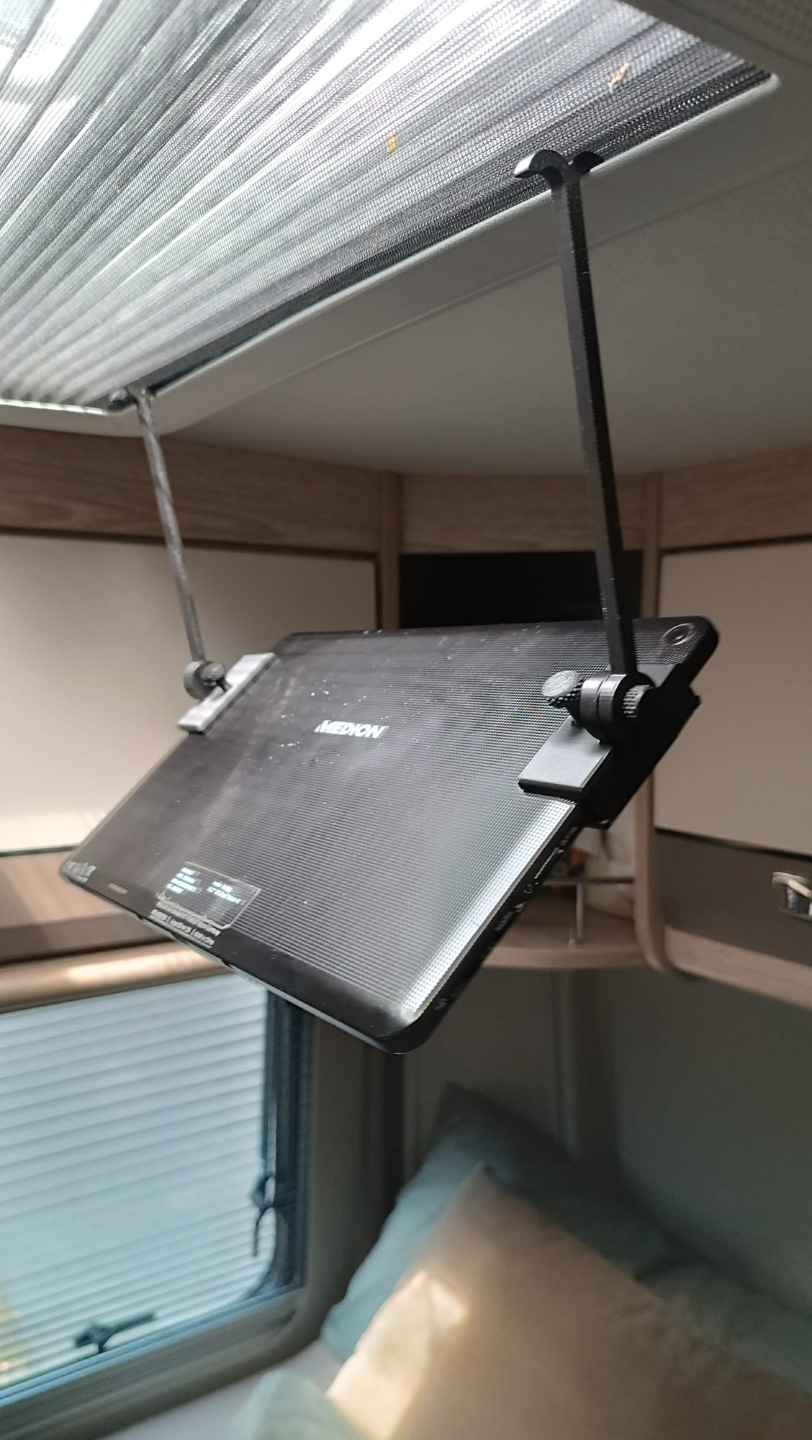 Holder for Tablet in a campervan