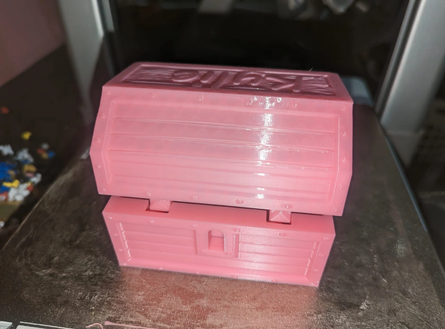 Print in place Chest with key
