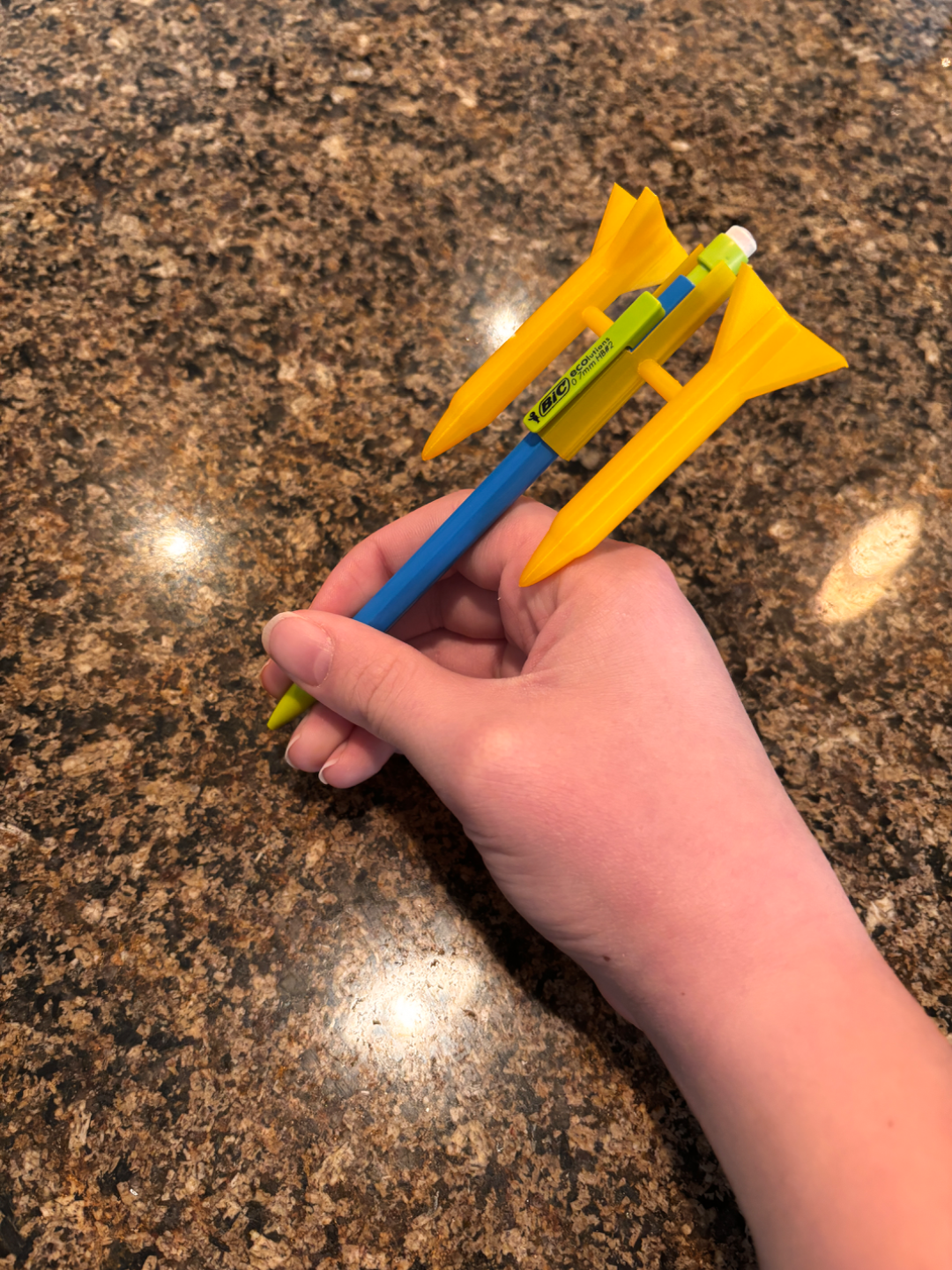 7mm Bic Mechanical Pencil Rocket Attachment