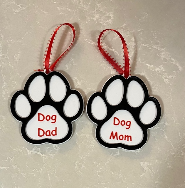 Dog Parents Christmas Ornaments