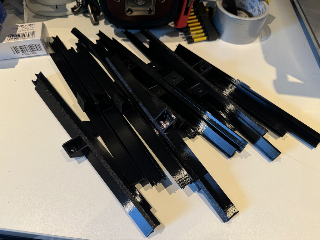COB LED strips 10mm profiles (at 90 degree)