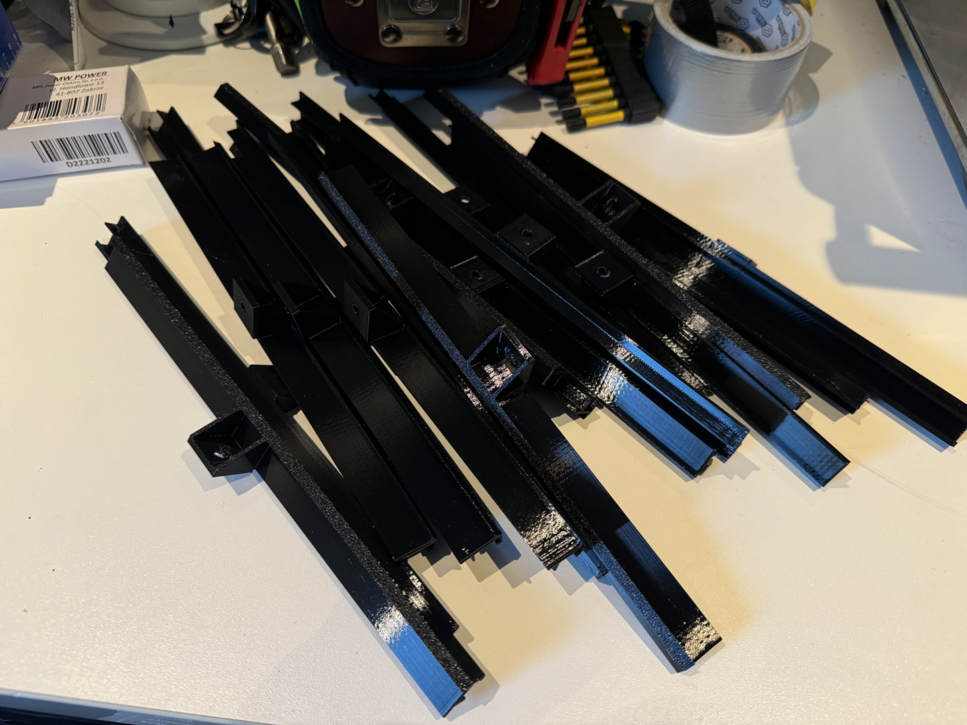 COB LED strips 10mm profiles (at 90 degree)