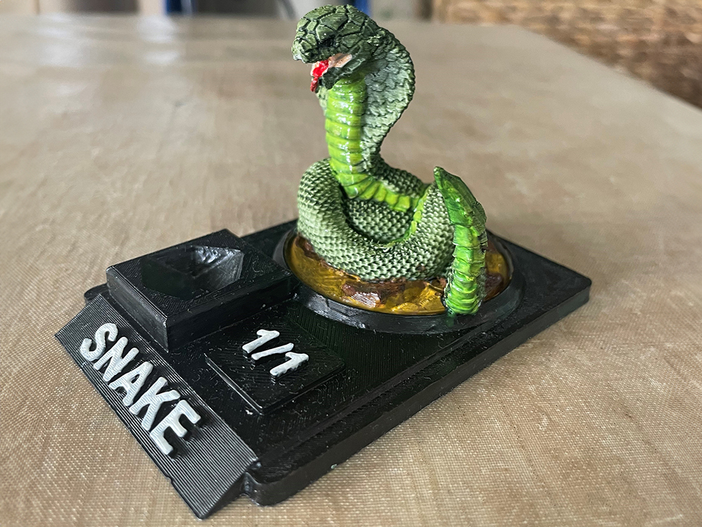MTG 3D Snake Token