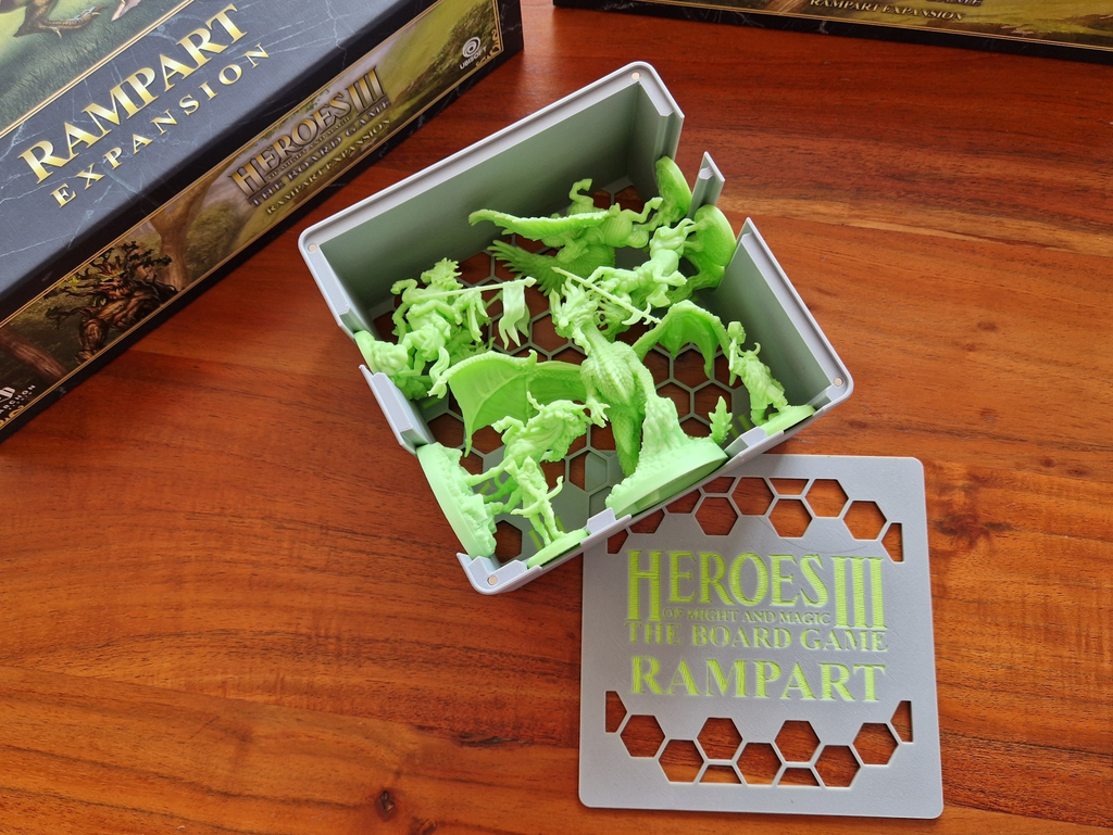 Rampart miniatures insert for Heroes 3 Board Game