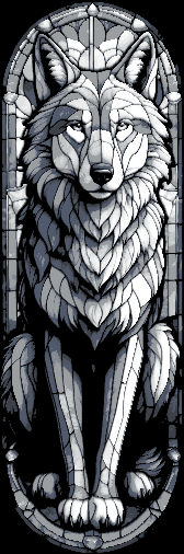 Wild Beauty Immortalized in Stained Glass - The Portrait of the Wolf - Set of 3 Bookmarks