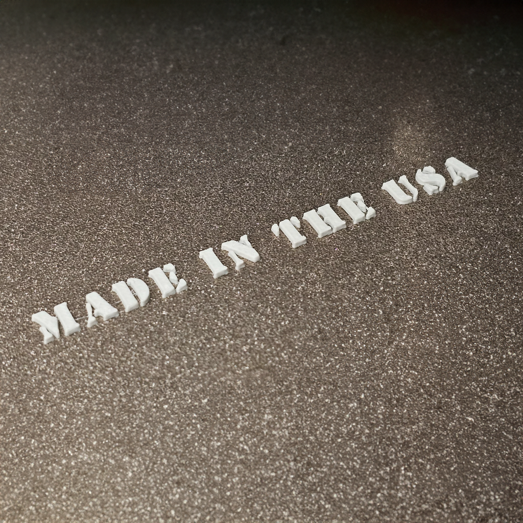 "MADE IN THE USA" Retro Military Stencil Stamp