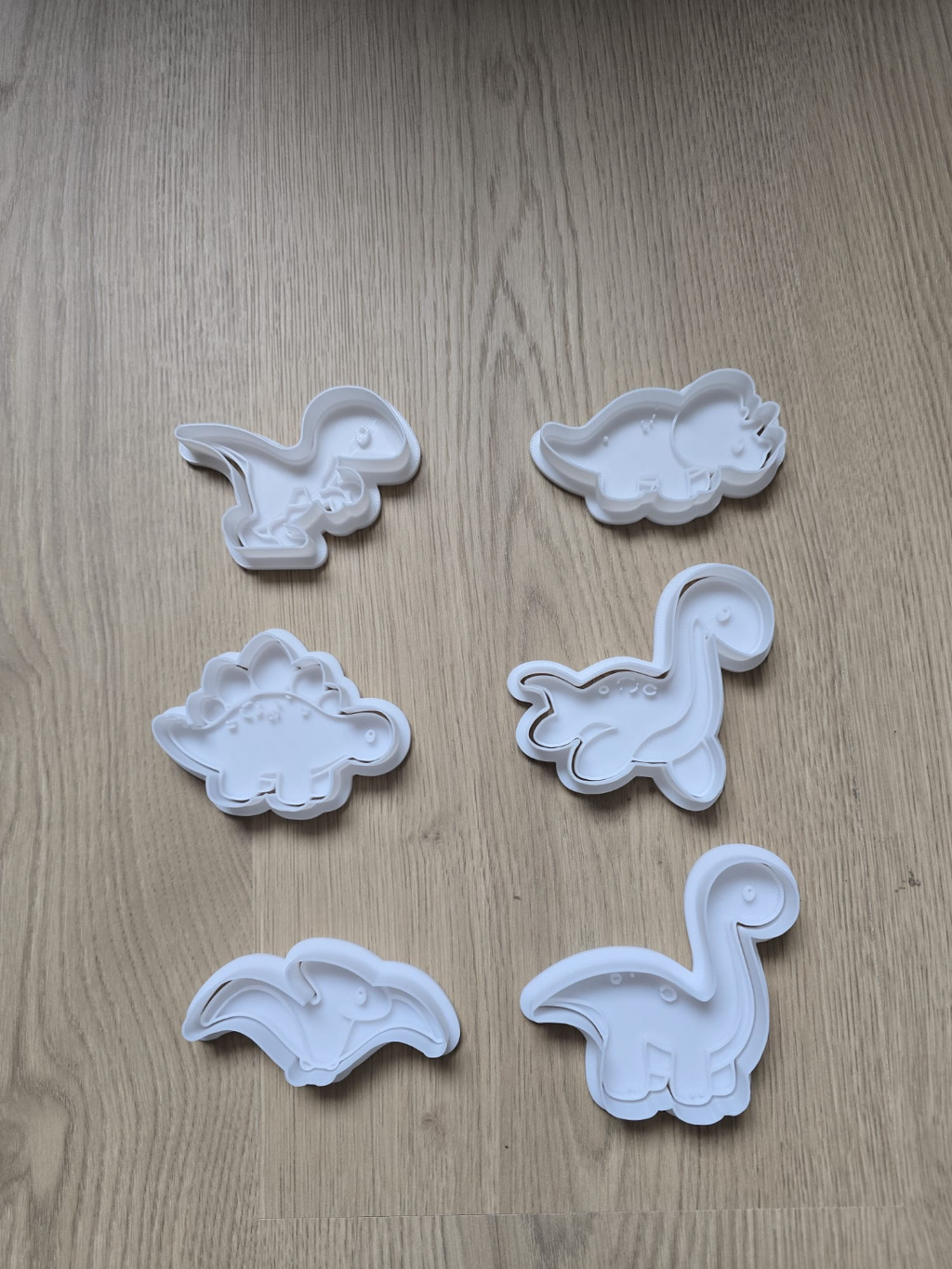 Dino Cookie Cutter Playdoh Set 2 Baking Fun Clay