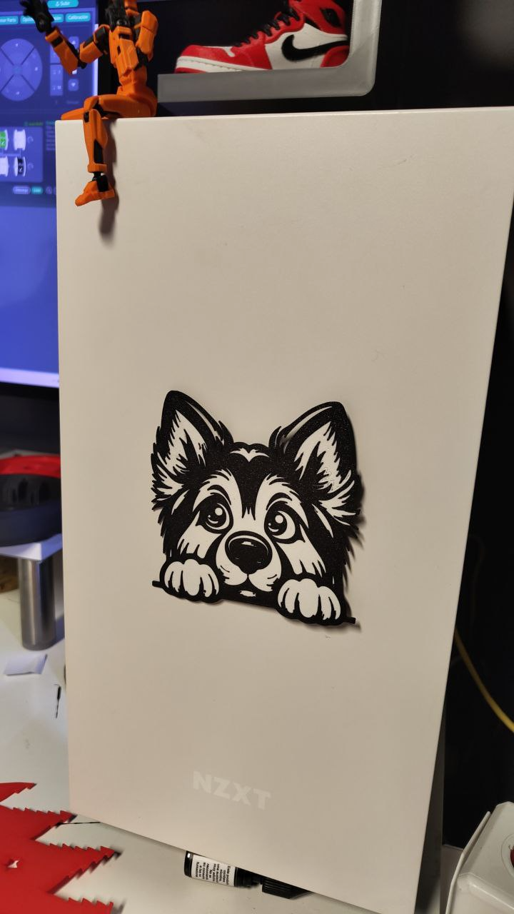 Baby dog wall art