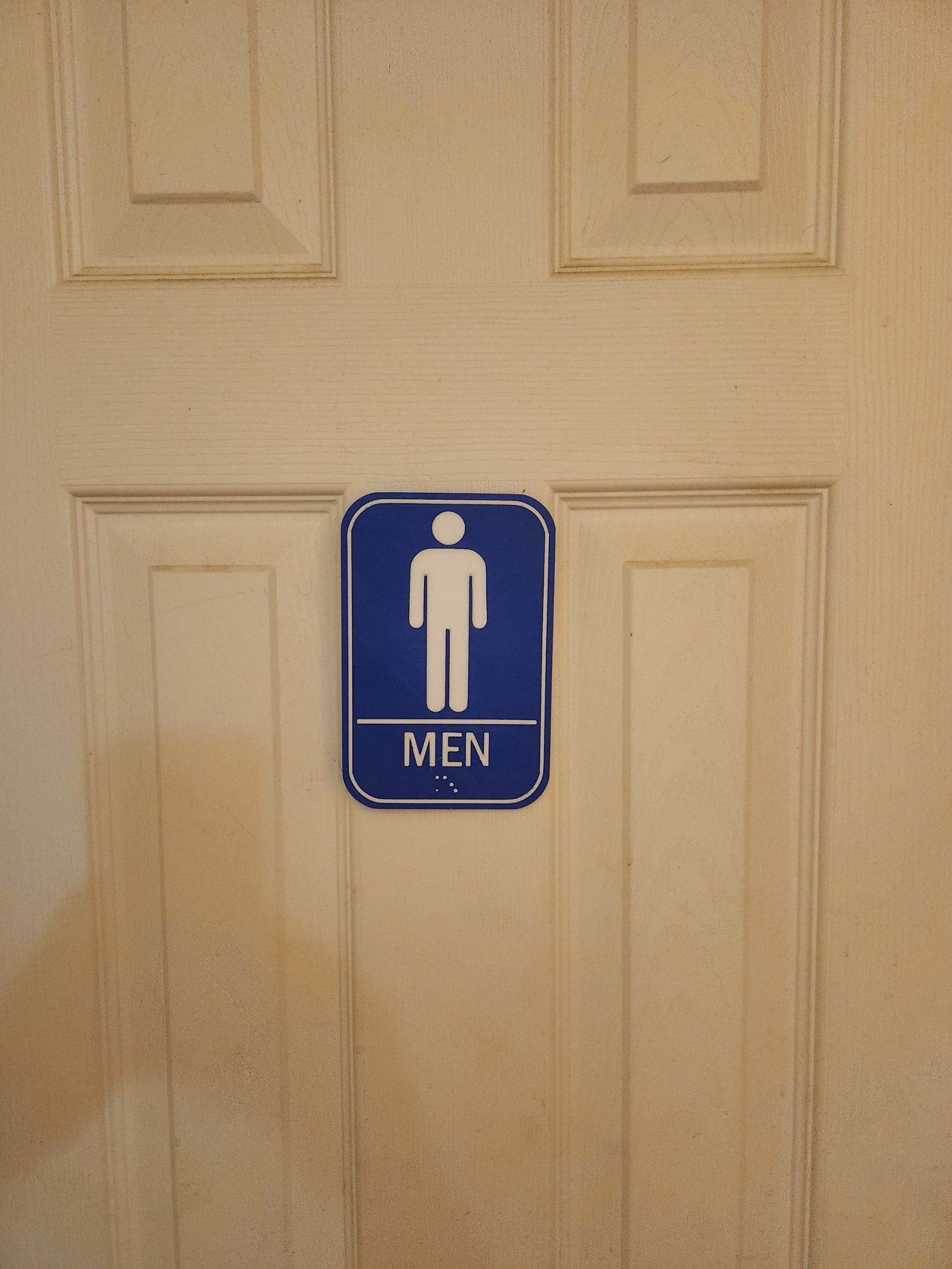 Men's Bathroom Sign