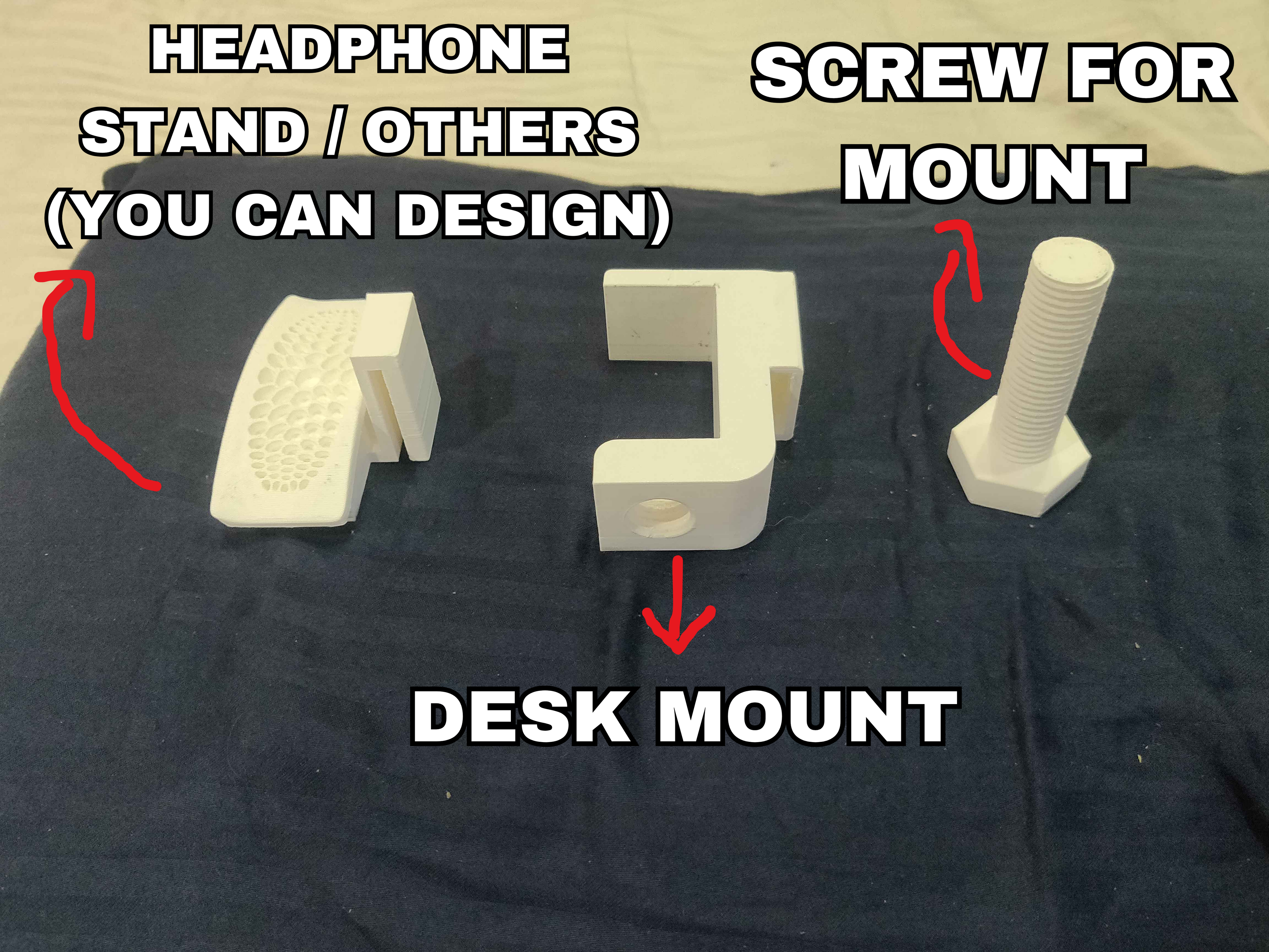 Customizable Desk Mount