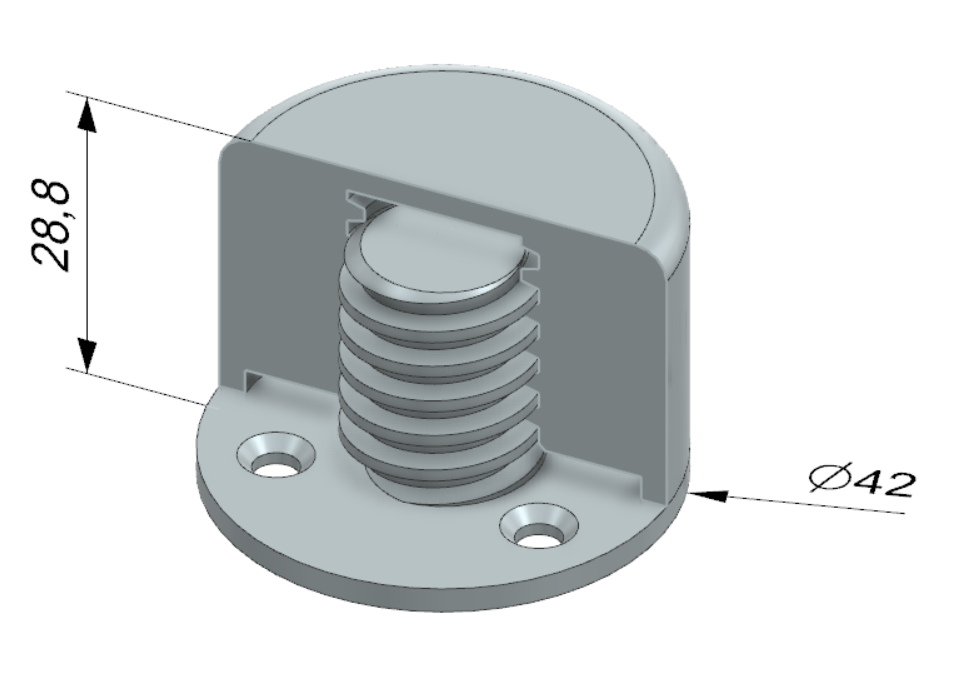 Adjustable furniture leg