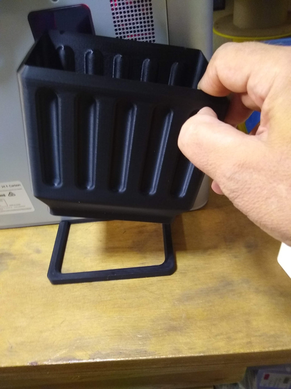 Bambu Lab X1/P1 Purgebucket and holder , easy to use, fast and light print