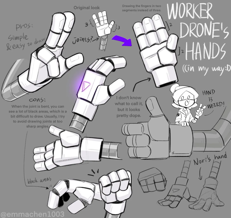 Murder Drones hand