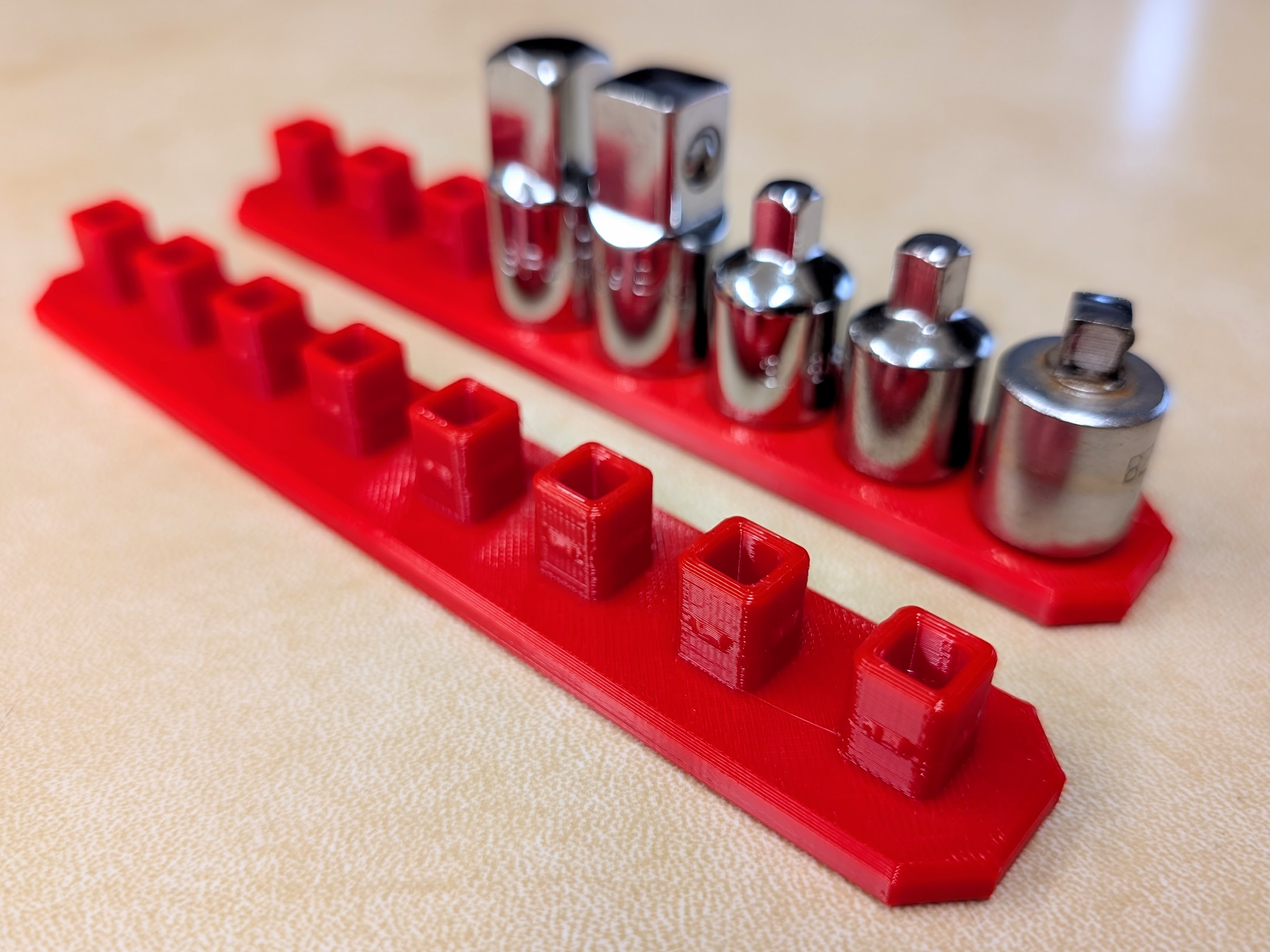 3/8" Socket Organizer Rail (Use TPU Filament)
