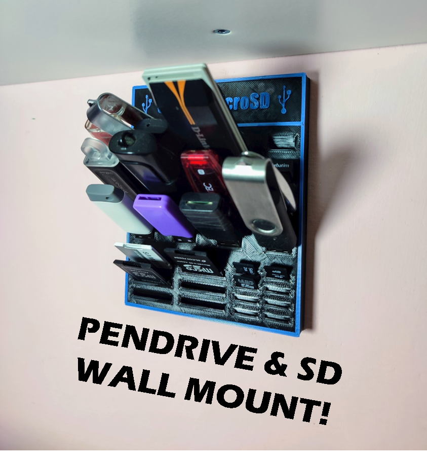 Pendrive & SD wall mount
