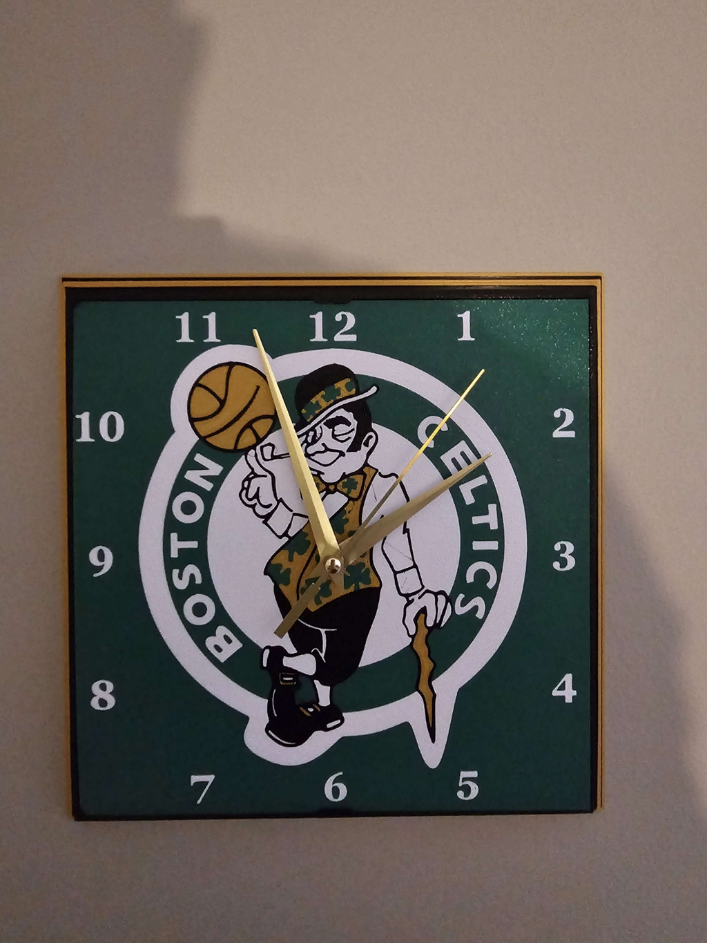 Boston Celtics Clock Face