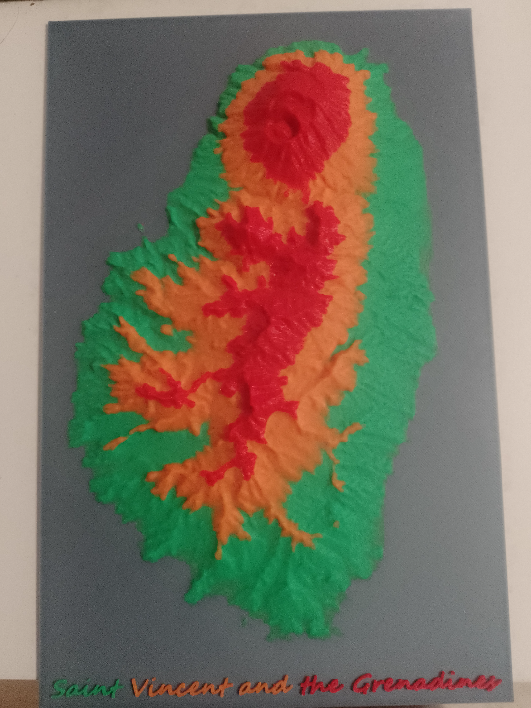 topographic map saint vincent and the grenadines