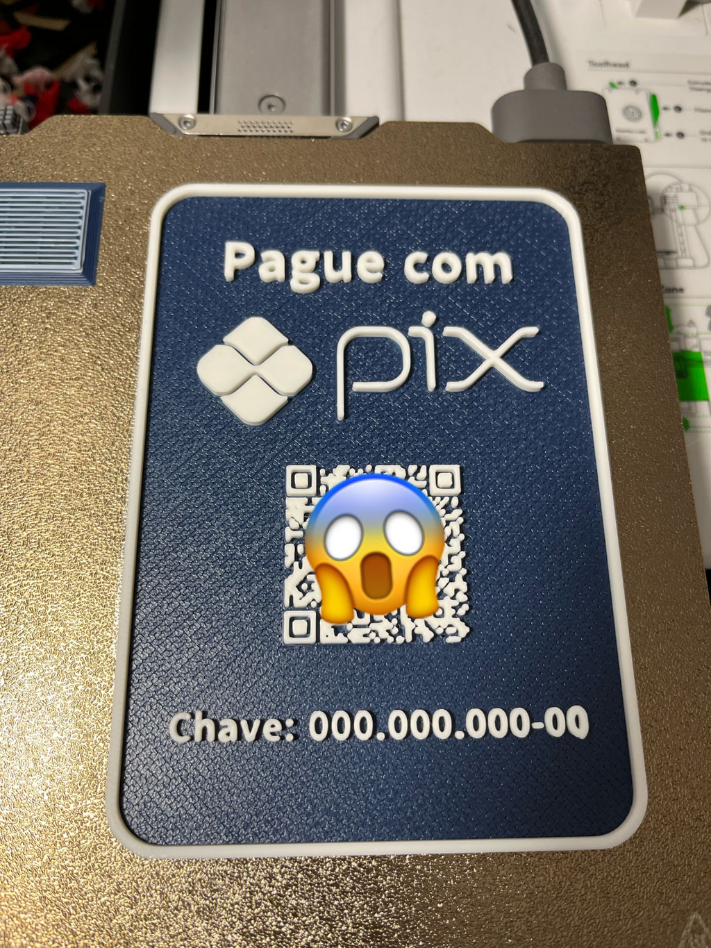 PAGUE COM PIX QR CODE - EDITAVEL